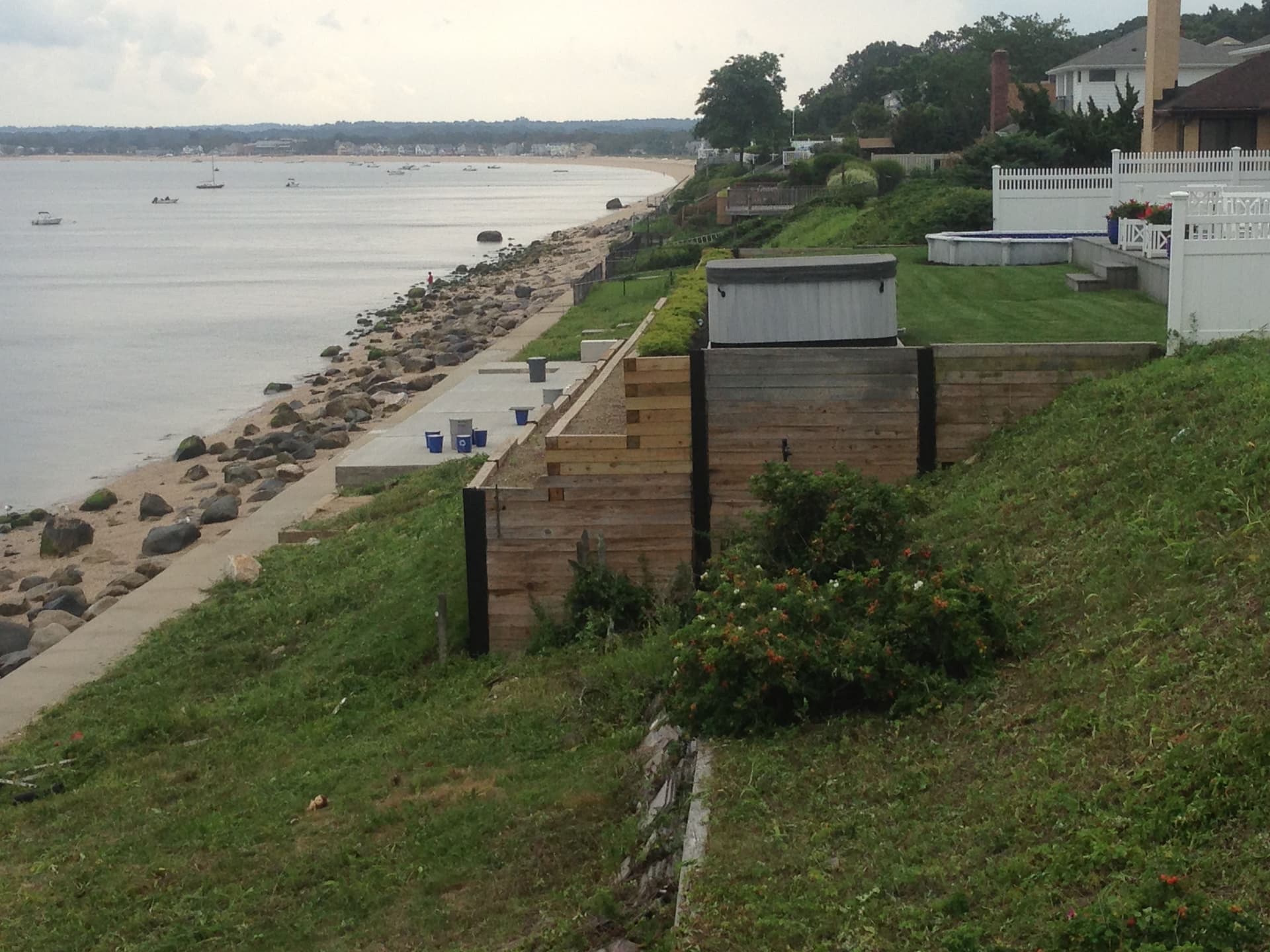 Retaining Wall Project in Bayville NY