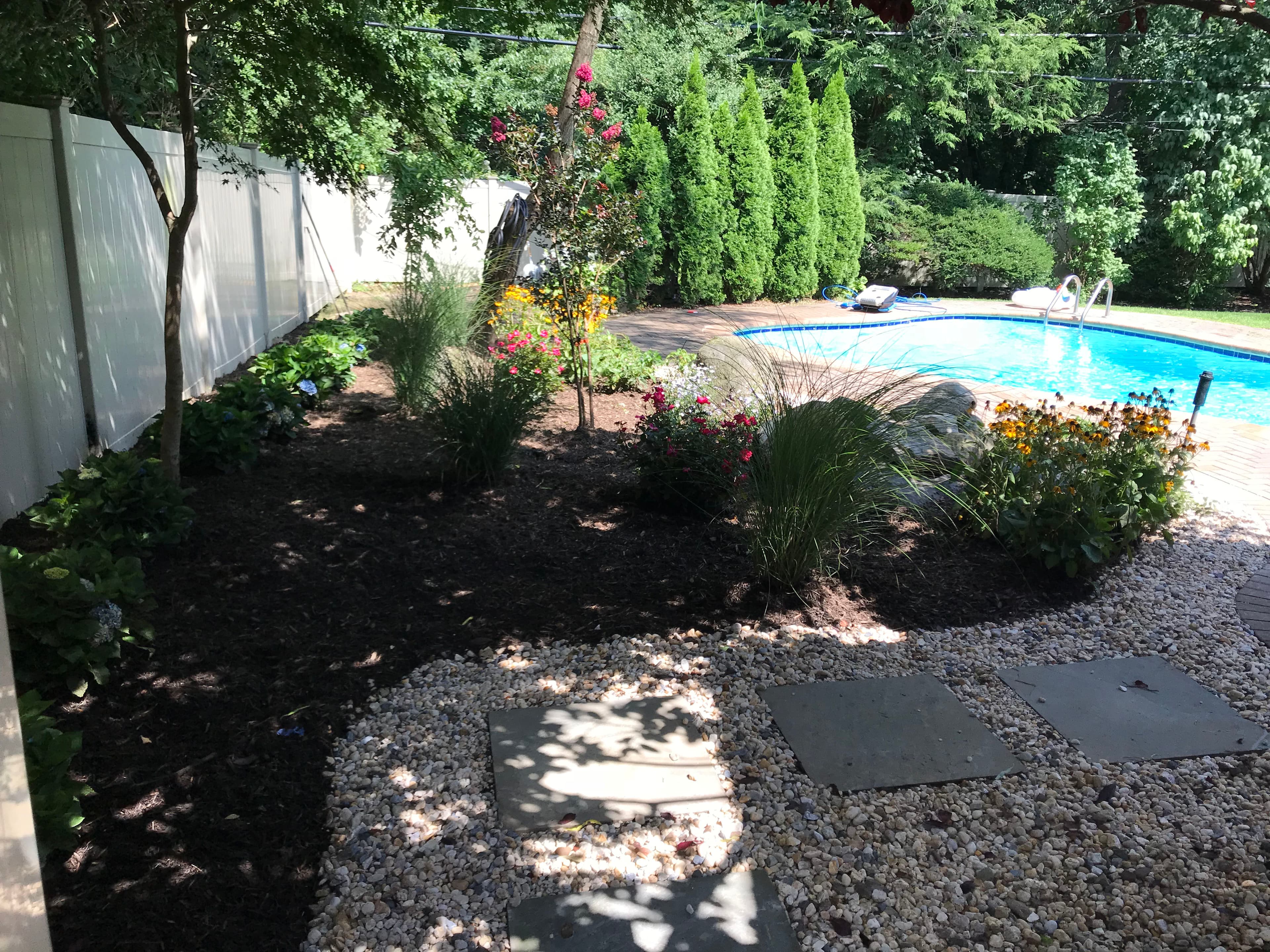 Project Backyard Makeover with Beautiful Poolside Landscaping image