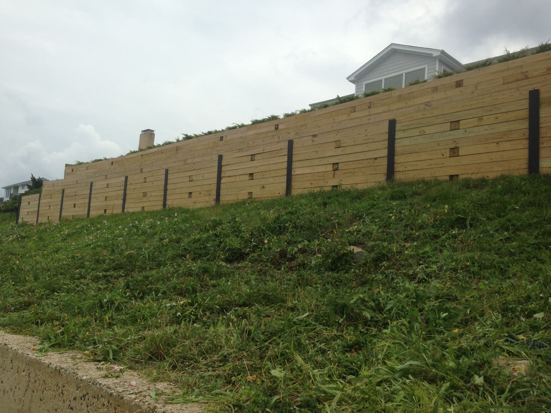 Retaining Wall Project in Bayville NY