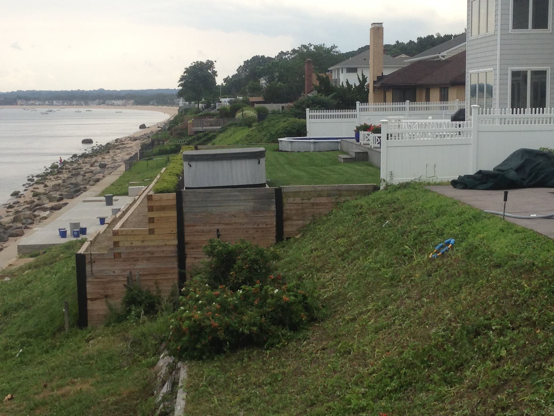 Retaining Wall Project in Bayville NY